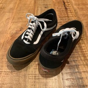 Vans Sz 13 Black/Brown Men’s Shoe Skater